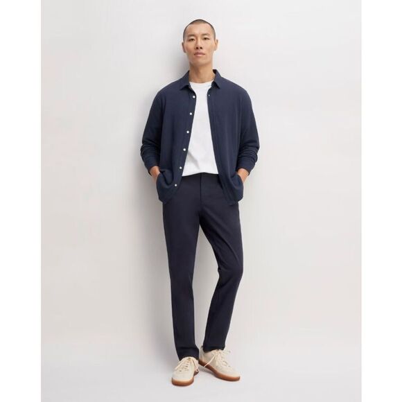 Everlane Chino Pants Mens Size 29 x 32 Navy Uniform Athletic Fit Performance NEW - Picture 1 of 11